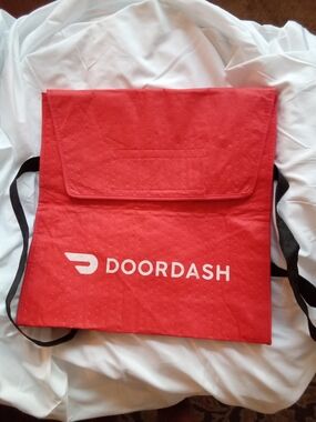 DoorDash Red Pizza Delivery Bag 19"x19"